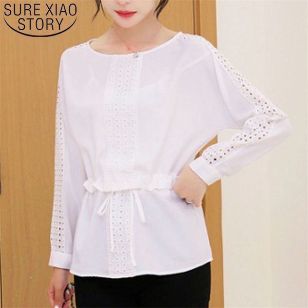 autumn fashion women chiffon white blouses causal hollow out ladies shirts long sleeve o-neck 6336 50 210506
autumn fashion women chiffon white blouses causal hollow out ladies shirts long sleeve o-neck 6336 50 210506