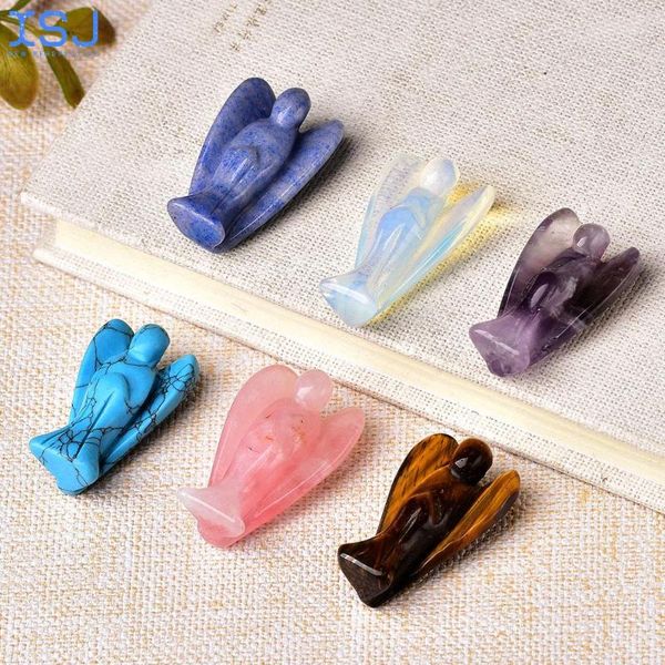 decorative objects & figurines 1pc natural crystal guardian angel figurine amethyst rose quartz colorful healing stone gem craft gift home d
decorative objects & figurines 1pc natural crystal guardian angel figurine amethyst rose quartz colorful healing stone gem craft gift home d
