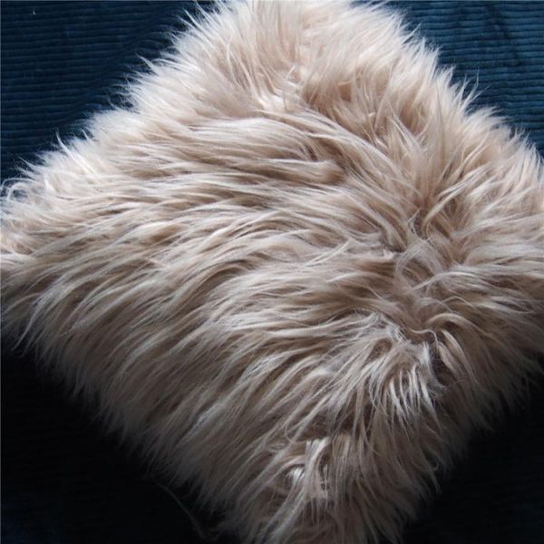 cushion/decorative pillow 45x45cm white/khali/orange/grey luxury double face long plush cushion warm fur throw backrest lumbar bed 
cushion/decorative pillow 45x45cm white/khali/orange/grey luxury double face long plush cushion warm fur throw backrest lumbar bed