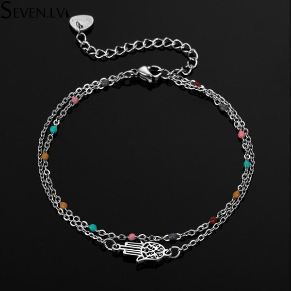 heart shaped cross dolphin beads chain palm pendant necklace titanium steel double layer fashion jewelry for women charm bracel, Golden;silver
heart shaped cross dolphin beads chain palm pendant necklace titanium steel double layer fashion jewelry for women charm bracel, Golden;silver