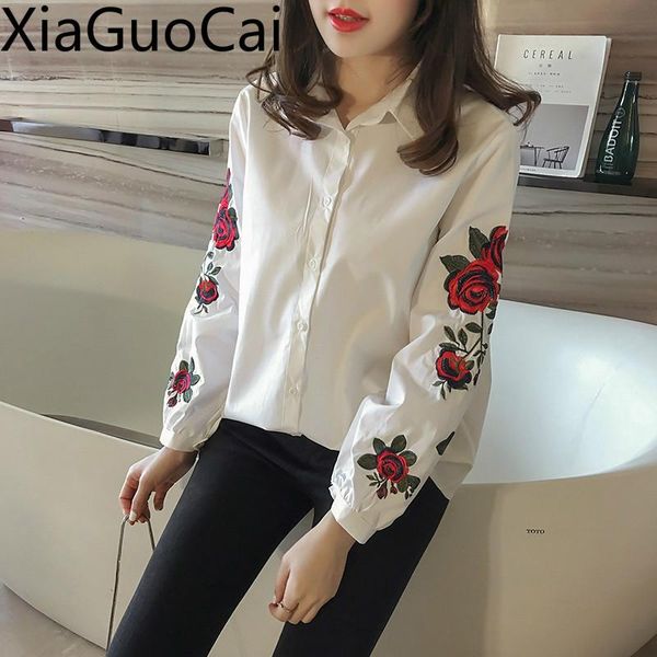 white and blue women shirts plus size embroidery summer ladies blouse long-sleeved fashion casual loose women's blouses &
white and blue women shirts plus size embroidery summer ladies blouse long-sleeved fashion casual loose women's blouses &