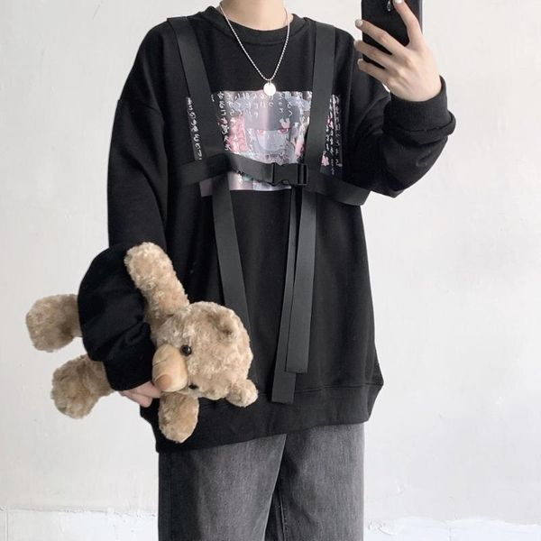 women's hoodies & sweatshirts spring harajuku kawaii anime hoodie women kpop clothes gothic streetwear ribbon punk sweatshirt korean ov, Black
women's hoodies & sweatshirts spring harajuku kawaii anime hoodie women kpop clothes gothic streetwear ribbon punk sweatshirt korean ov, Black