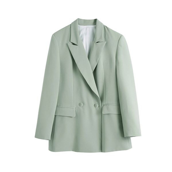 fashion green notched business blazer women elegant outerwear s female pockets office for lady 210430, White;black
fashion green notched business blazer women elegant outerwear s female pockets office for lady 210430, White;black