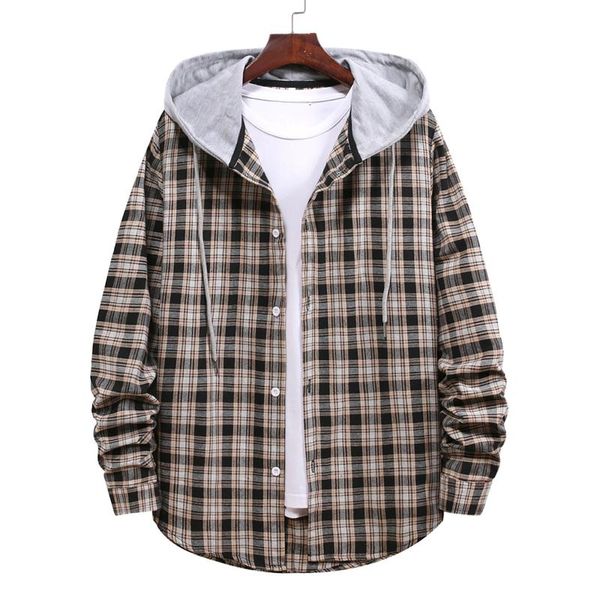 men's jackets plaid jacket autumn winter mens and coats hooded long sleeve for men coat clothing chaquetas hombre, Black;brown
men's jackets plaid jacket autumn winter mens and coats hooded long sleeve for men coat clothing chaquetas hombre, Black;brown