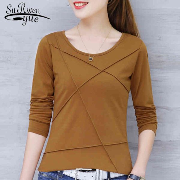 fashion women t shirt spring s clothing long sleeve shirts plus size o-neck cotton t-shirt 2296 50 210508, White
fashion women t shirt spring s clothing long sleeve shirts plus size o-neck cotton t-shirt 2296 50 210508, White