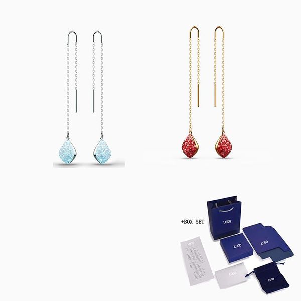stud fashion jewelry swa fun pierced earring decoration sea blue transparent pave zircon elegant romantic gift, Golden;silver
stud fashion jewelry swa fun pierced earring decoration sea blue transparent pave zircon elegant romantic gift, Golden;silver