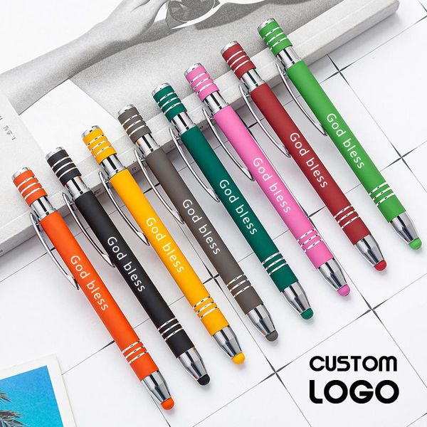 customized logo metal capacitor ballpoint pen multicolor touch screen gift advertising handwriting student school stationery pens, Blue;orange
customized logo metal capacitor ballpoint pen multicolor touch screen gift advertising handwriting student school stationery pens, Blue;orange