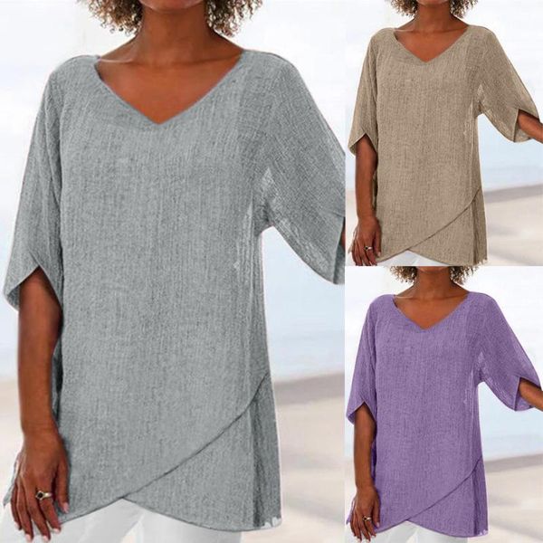 women's t-shirt fashion women blouses summer irregular solid v-neck femme clothes for clothing shirt camisas de mujer, White
women's t-shirt fashion women blouses summer irregular solid v-neck femme clothes for clothing shirt camisas de mujer, White