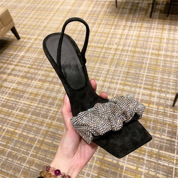 yang mi's same sandals 2021 spring square head with open toe thin heel high heel's summer, Black
yang mi's same sandals 2021 spring square head with open toe thin heel high heel's summer, Black