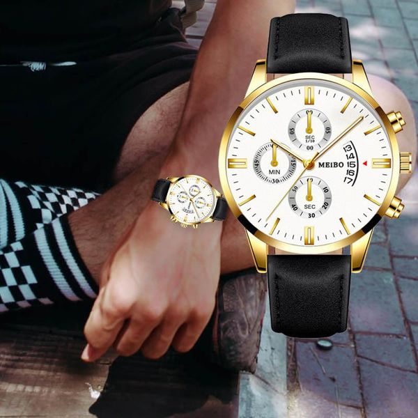 wristwatches classic three eye design men watches business quartz retro clock leather strap male wristwatch gift relogio masculino, Slivery;brown
wristwatches classic three eye design men watches business quartz retro clock leather strap male wristwatch gift relogio masculino, Slivery;brown