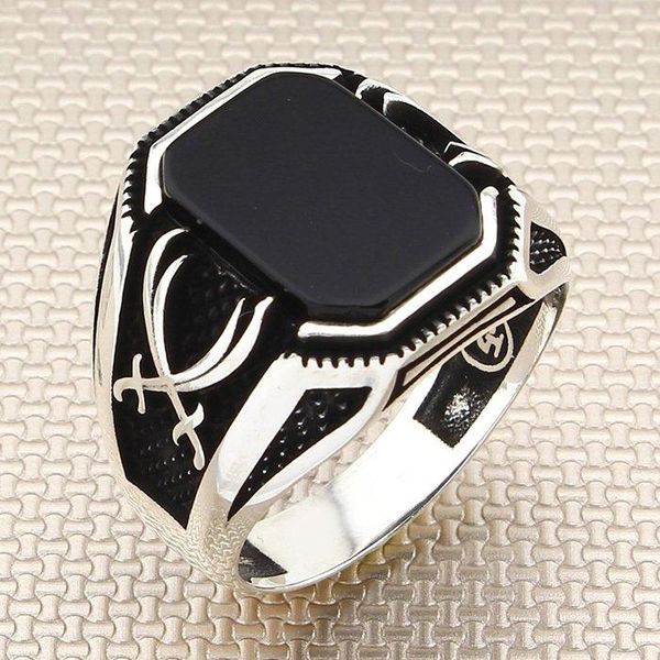 cluster rings rectangle black onyx stone men silver ring with machete motif made in turkey solid 925 sterling, Golden;silver
cluster rings rectangle black onyx stone men silver ring with machete motif made in turkey solid 925 sterling, Golden;silver