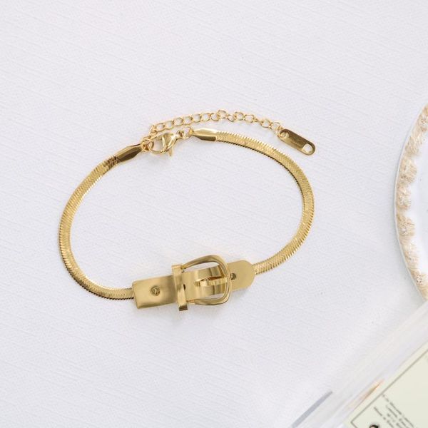charm bracelets fashion jewelry titanium steel belt buckle snake bone chain bracelet korea for women 2021 trend, Golden;silver
charm bracelets fashion jewelry titanium steel belt buckle snake bone chain bracelet korea for women 2021 trend, Golden;silver