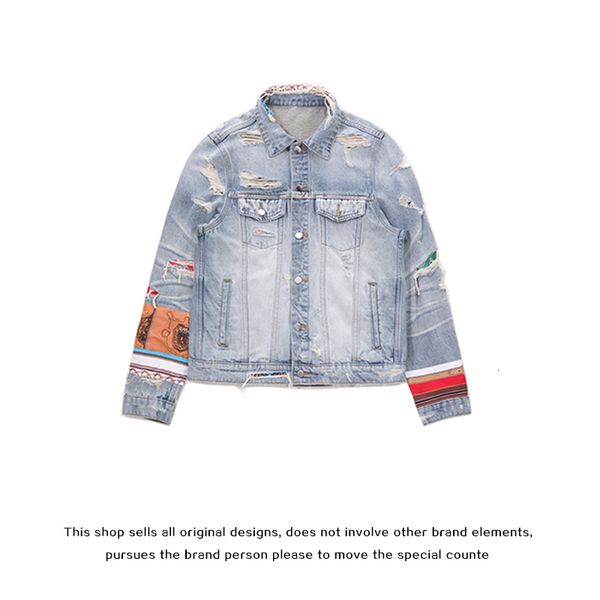 amir fashion brand fog silk patching destroy denim jacket make old splash ink high street coat men, Black;brown
amir fashion brand fog silk patching destroy denim jacket make old splash ink high street coat men, Black;brown