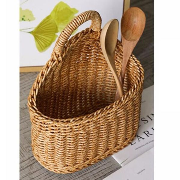 storage baskets rattan pastoral handmade woven wall hanging basket home living room decoration
storage baskets rattan pastoral handmade woven wall hanging basket home living room decoration