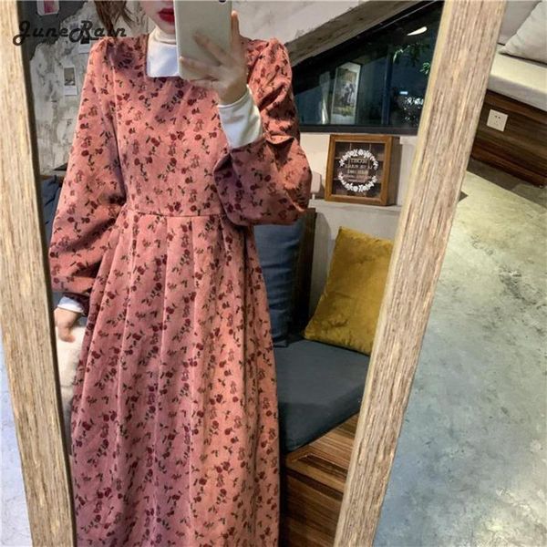 casual dresses junerain corduroy floral midi dress women puff long sleeve pleated robe vintage spring autumn korean harajuku fashion vestido, Black;gray
casual dresses junerain corduroy floral midi dress women puff long sleeve pleated robe vintage spring autumn korean harajuku fashion vestido, Black;gray