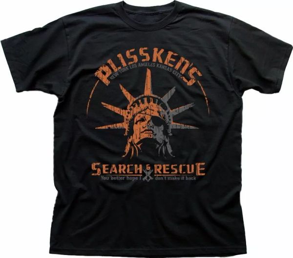 escape from new york snake plissken search and rescue black t-shirt 9195, White;black
escape from new york snake plissken search and rescue black t-shirt 9195, White;black
