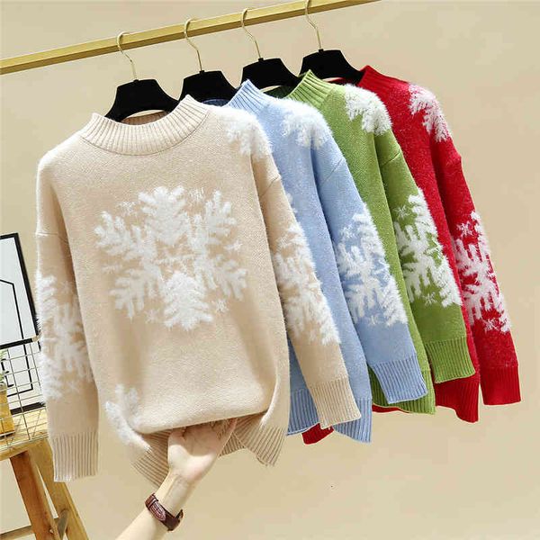 women's sweaters christmas half turtleneck sweater women loose pullover autumn and winter wind snowflake warm basic ku3u, White;black
women's sweaters christmas half turtleneck sweater women loose pullover autumn and winter wind snowflake warm basic ku3u, White;black