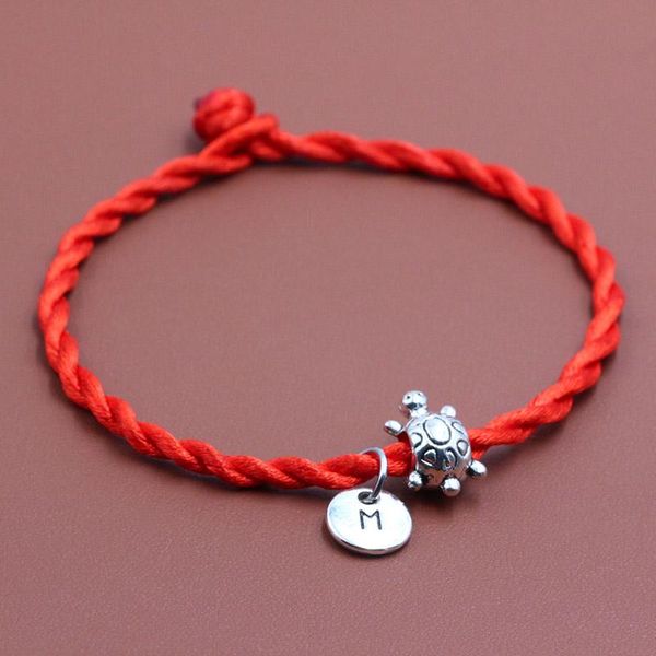 charm bracelets a-z letters pendant tortoise beads red thread string bracelet lucky diy handmade rope for women men jewelry, Golden;silver
charm bracelets a-z letters pendant tortoise beads red thread string bracelet lucky diy handmade rope for women men jewelry, Golden;silver