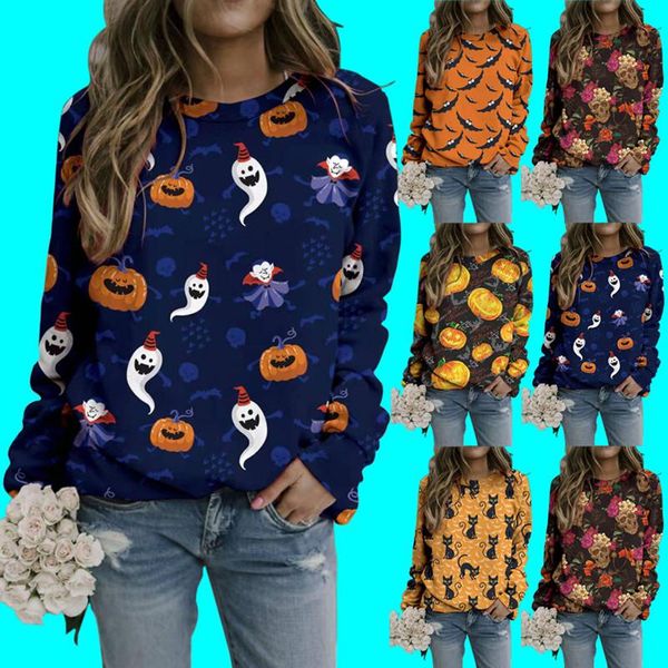 women's hoodies & sweatshirts 2021 women long sleeve sweatshirt autumn pumpkin print pullover funny skull printed halloween lady casual, Black
women's hoodies & sweatshirts 2021 women long sleeve sweatshirt autumn pumpkin print pullover funny skull printed halloween lady casual, Black
