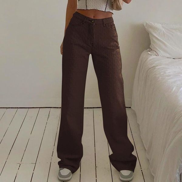 women's jeans mom women vintage brown y2k washed denim trousers wide leg high waist flared streetwear t6, Blue
women's jeans mom women vintage brown y2k washed denim trousers wide leg high waist flared streetwear t6, Blue