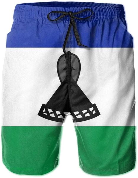 flag of lesotho men's beach shorts, quick drying mesh lining swim swimsuits with pockets shorts, White;black
flag of lesotho men's beach shorts, quick drying mesh lining swim swimsuits with pockets shorts, White;black