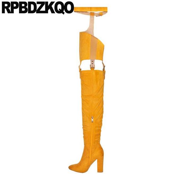 boots 10 thigh high for plus size women luxury long over the knee shoes pointed toe heel big extreme fetish yellow chunky, Black
boots 10 thigh high for plus size women luxury long over the knee shoes pointed toe heel big extreme fetish yellow chunky, Black