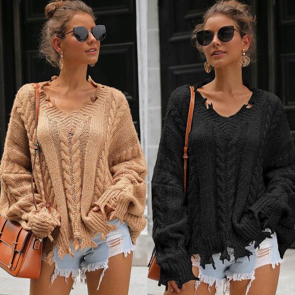 women's hoodies & sweatshirts 2021 european and american solid color loose irregular sweater linen flower braid casual lazy wind women, Black
women's hoodies & sweatshirts 2021 european and american solid color loose irregular sweater linen flower braid casual lazy wind women, Black