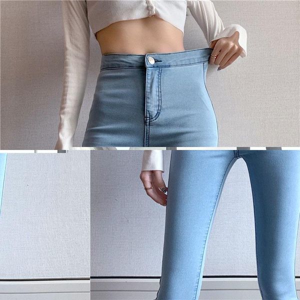 vintage women's jeans high waist stretch skinny denim pants korean autumn blue black washed elastic slim pencil trousers
vintage women's jeans high waist stretch skinny denim pants korean autumn blue black washed elastic slim pencil trousers