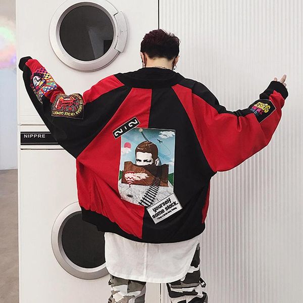 men's jackets mens nice hip hop brand thin tracksuit coat fashion casual streetwear man pattern stitching baseball jacket, Black;brown
men's jackets mens nice hip hop brand thin tracksuit coat fashion casual streetwear man pattern stitching baseball jacket, Black;brown