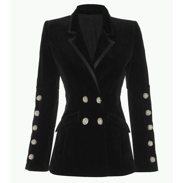 women's suits & blazers fashion 2021 designer blazer strass diamonds buttons velvet coat, White;black
women's suits & blazers fashion 2021 designer blazer strass diamonds buttons velvet coat, White;black
