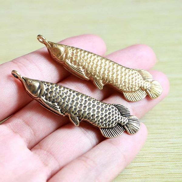 charms handmade pure brass retro gold arowana fish charm craft diy ornament miniature fitting keychain pendant souvenir gift, Bronze;silver
charms handmade pure brass retro gold arowana fish charm craft diy ornament miniature fitting keychain pendant souvenir gift, Bronze;silver