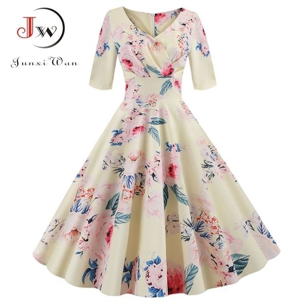 women flower print autumn dress casual winter half sleeve elegant vintage robe femme plus size pinup office party vestidos 210701, Black;gray
women flower print autumn dress casual winter half sleeve elegant vintage robe femme plus size pinup office party vestidos 210701, Black;gray