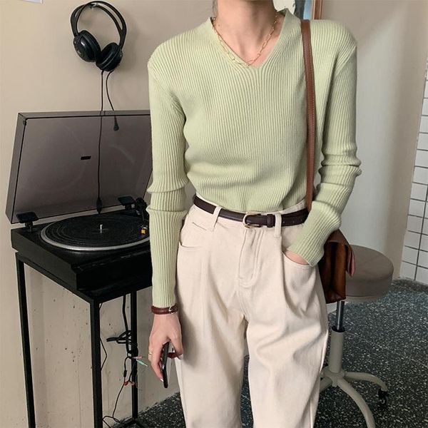 v neck sweater women ribbed knitted pullovers jumper basic autumn winter, White;black
v neck sweater women ribbed knitted pullovers jumper basic autumn winter, White;black