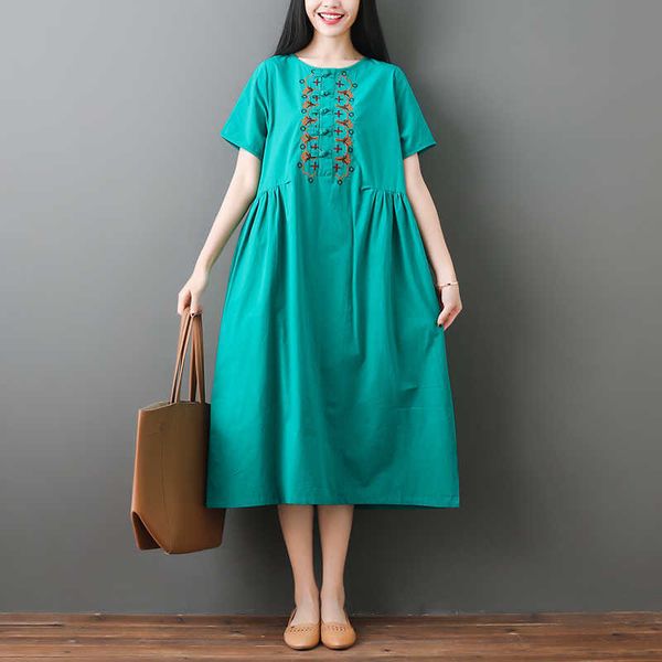 women vintage ethnic flower embroidered cotton linen casual long white dress hippie boho loose o-neck dress female 210601, Black;gray
women vintage ethnic flower embroidered cotton linen casual long white dress hippie boho loose o-neck dress female 210601, Black;gray