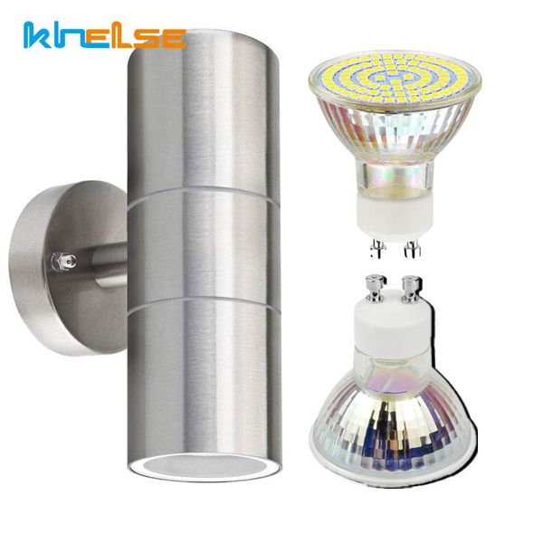 modern stainless steel led wall light up and down heads lamp outdoor/indoor waterproof gu10 90-260v home decor sconces outdoor lamps
modern stainless steel led wall light up and down heads lamp outdoor/indoor waterproof gu10 90-260v home decor sconces outdoor lamps