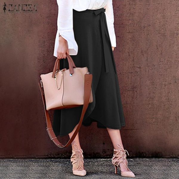 Skirts Women's Vestidos ZANZEA High Waist Split Lace-Up Midi Female Irregular Hem Stylish SkirtsCasual Faldes Plus Size 8IGE, Black
Skirts Women's Vestidos ZANZEA High Waist Split Lace-Up Midi Female Irregular Hem Stylish SkirtsCasual Faldes Plus Size 8IGE, Black