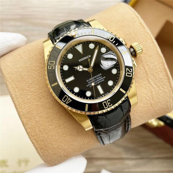wristwatches 8215 movement sapphire glass 40mm classic style diving watch 904l crocodile skin luxury automatic mechanical, Slivery;brown
wristwatches 8215 movement sapphire glass 40mm classic style diving watch 904l crocodile skin luxury automatic mechanical, Slivery;brown