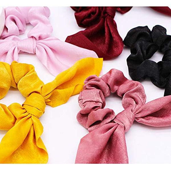 hair accessories 6pcs satin ears bowknot scrunchies maternity girls ties ponytail holder headwear, Slivery;white
hair accessories 6pcs satin ears bowknot scrunchies maternity girls ties ponytail holder headwear, Slivery;white