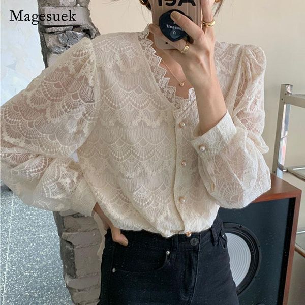 women's blouses & shirts blouse spring embroidery crochet lace elegant shirt ladies gentle v neck long sleeve casual women blusas 1476, White
women's blouses & shirts blouse spring embroidery crochet lace elegant shirt ladies gentle v neck long sleeve casual women blusas 1476, White