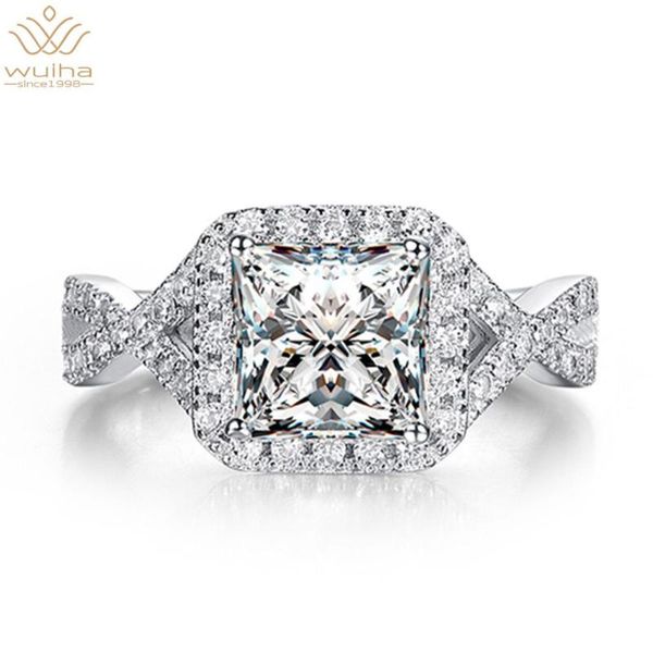 cluster rings wuiha 100% 925 sterling silver princess cut greated moissanite diamonds gemstone wedding fine jewelry engagement wholesale, Golden;silver
cluster rings wuiha 100% 925 sterling silver princess cut greated moissanite diamonds gemstone wedding fine jewelry engagement wholesale, Golden;silver