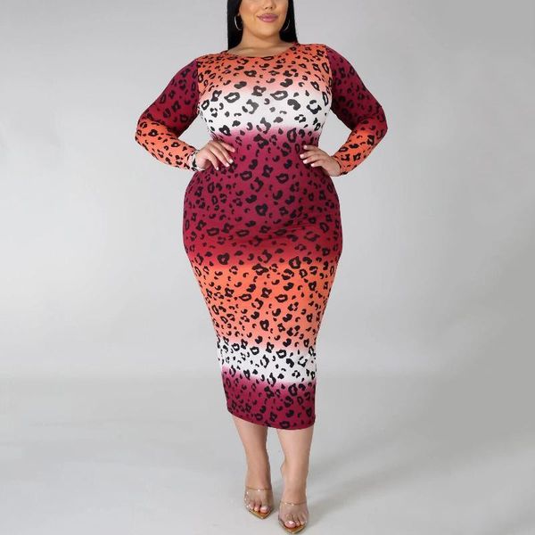 4xl 5xl big size leopard printed dress bodycon long sleeve high waist mid calf elegant for evening party dinner autumn clothing casual dress, Black;gray
4xl 5xl big size leopard printed dress bodycon long sleeve high waist mid calf elegant for evening party dinner autumn clothing casual dress, Black;gray