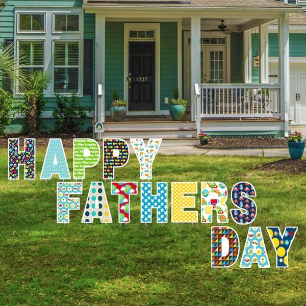 father's day holiday party yard signs with letter happy fathers outdoor garden lawn decorations plastic board
father's day holiday party yard signs with letter happy fathers outdoor garden lawn decorations plastic board