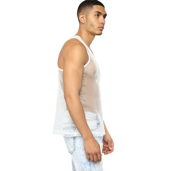 mesh tank men workout fitness sports gym clothing sleeveless elasticity vest mens undershirts muscle exercise 210524, White;black
mesh tank men workout fitness sports gym clothing sleeveless elasticity vest mens undershirts muscle exercise 210524, White;black