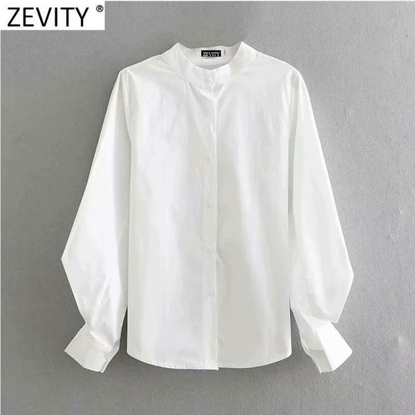 zevity women fashion stand collar lantern sleeve white blouse office ladies casual shirts chic chemise blusas ls7391 210419
zevity women fashion stand collar lantern sleeve white blouse office ladies casual shirts chic chemise blusas ls7391 210419