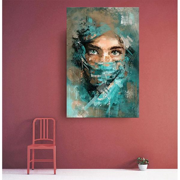 other home decor abstract woman portrait with green veil canvas wall art poster and prints painting watercolour picture for living room
other home decor abstract woman portrait with green veil canvas wall art poster and prints painting watercolour picture for living room