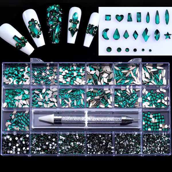 nail art decorations glass rhinestones accessories 21 grid /boxed diy diamond jewelry set manicure send drill pen, Silver;gold
nail art decorations glass rhinestones accessories 21 grid /boxed diy diamond jewelry set manicure send drill pen, Silver;gold
