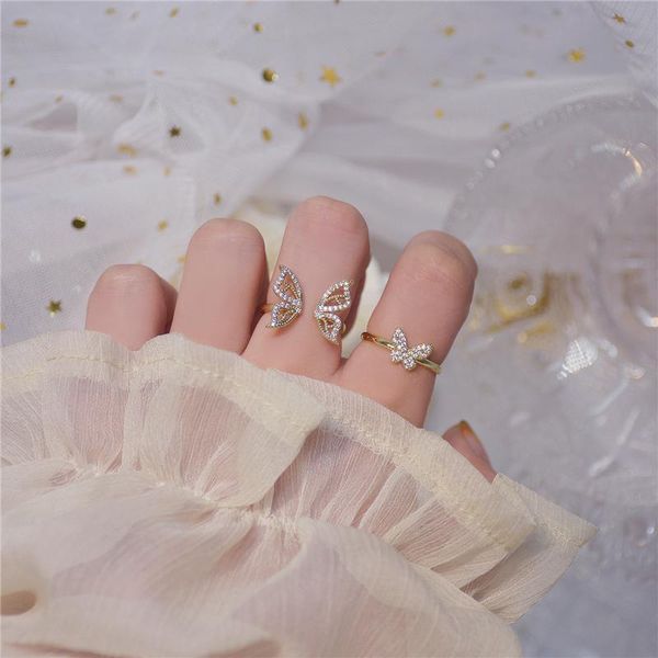 cluster rings karopel korean gold color hollow butterfly cz ring for women adjustable open design pave zirconia wedding jewelry, Golden;silver
cluster rings karopel korean gold color hollow butterfly cz ring for women adjustable open design pave zirconia wedding jewelry, Golden;silver