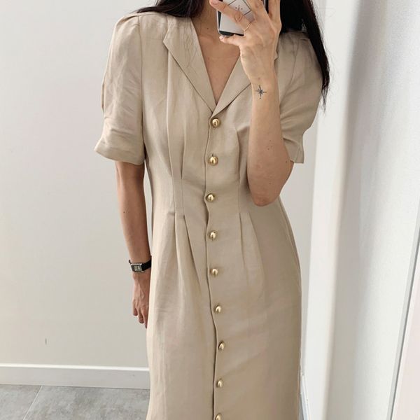 women khaki elegant daliy single breasted robe dress notched short puff sleeve loose fashion summer 16w905 210510, Black;gray
women khaki elegant daliy single breasted robe dress notched short puff sleeve loose fashion summer 16w905 210510, Black;gray