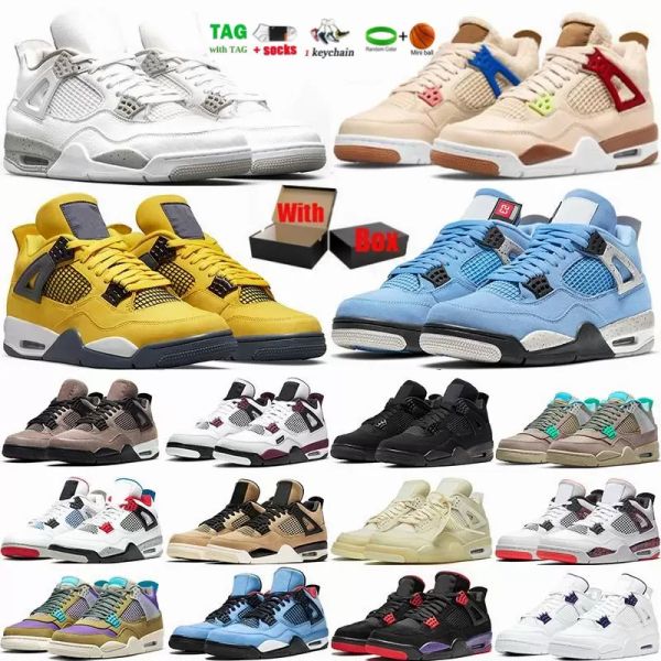 2021 high saleing 4 4s mens basketball shoes white oreo metallic purple black cat bred shimmer cactus jack men women sneakers us 5.5-13
2021 high saleing 4 4s mens basketball shoes white oreo metallic purple black cat bred shimmer cactus jack men women sneakers us 5.5-13