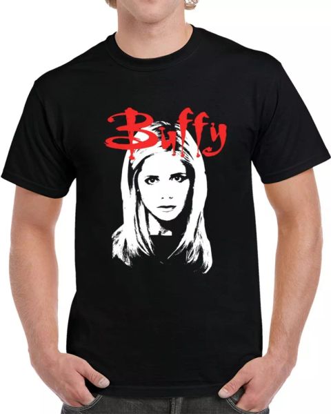 buffy the vampire slayer retro tv fan cool t shirt, White;black
buffy the vampire slayer retro tv fan cool t shirt, White;black